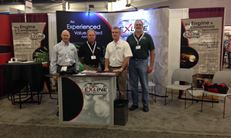 Exline representatives at the 2013 Gas Machinery Conference in Albuquerque, NM.  Pictured are Neal Westlund, Randy Hall, Kevin Koochel, and Larry Hettenbach.  Not pictured are Howard Terrell, Jon Ramsey, and Rob Exline.