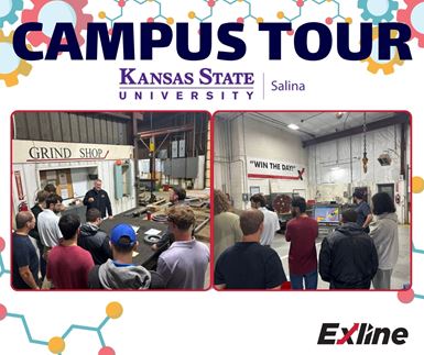 Exline, Inc. Hosted K-State Salina for a Campus Tour