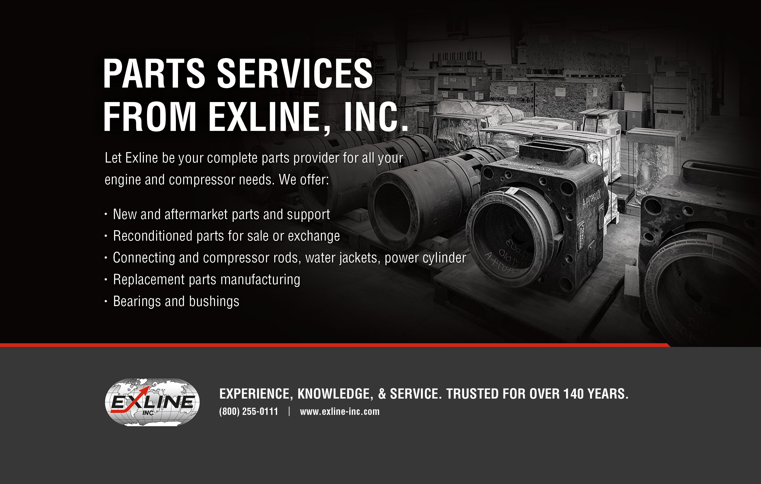 Engine and Compressor Parts from Exline