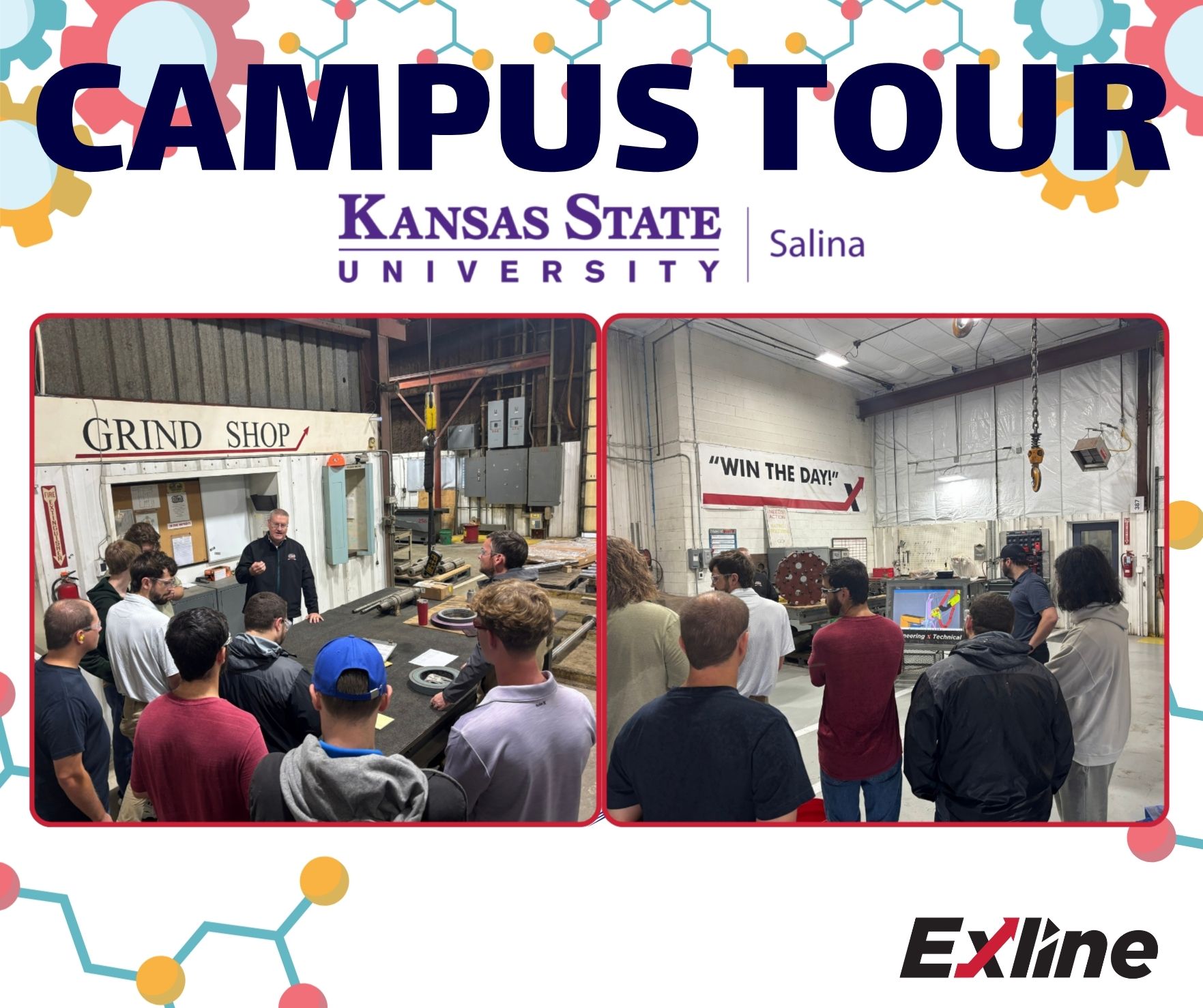 Exline, Inc. Hosted K-State Salina for a Campus Tour